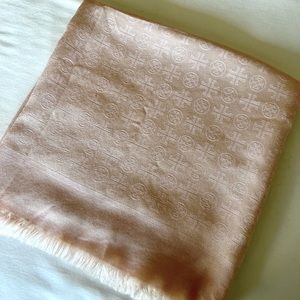 Tory Burch T MONOGRAM JACQUARD TRAVELER SCARF